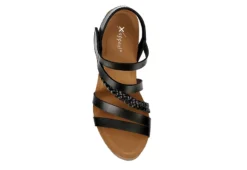 Xappeal Womens Maggy Wedge Sandal - Black -Rack Room Footwear Sales US 01 203423 05