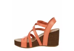 Xappeal Womens Maggy Wedge Sandal - Coral -Rack Room Footwear Sales US 01 203424 03