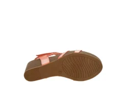 Xappeal Womens Maggy Wedge Sandal - Coral -Rack Room Footwear Sales US 01 203424 06