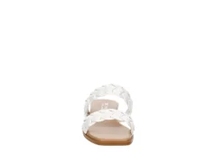 Michael By Michael Shannon Womens Patrice Wedge Sandal - White -Rack Room Footwear Sales US 01 203429 02