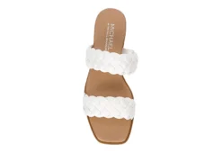 Michael By Michael Shannon Womens Patrice Wedge Sandal - White -Rack Room Footwear Sales US 01 203429 05