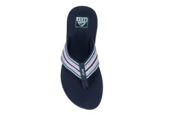 Reef Womens Spring Woven Flip Flop Sandal - Navy -Rack Room Footwear Sales US 01 203441 05