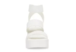 Madden Girl Womens Templee Platform Sandal - White -Rack Room Footwear Sales US 01 203464 02