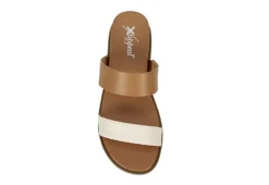 Xappeal Womens Edith Slide Sandal - Tan 12 Xappeal Womens Edith Slide Sandal - Tan -Rack Room Footwear Sales US 01 203465 05