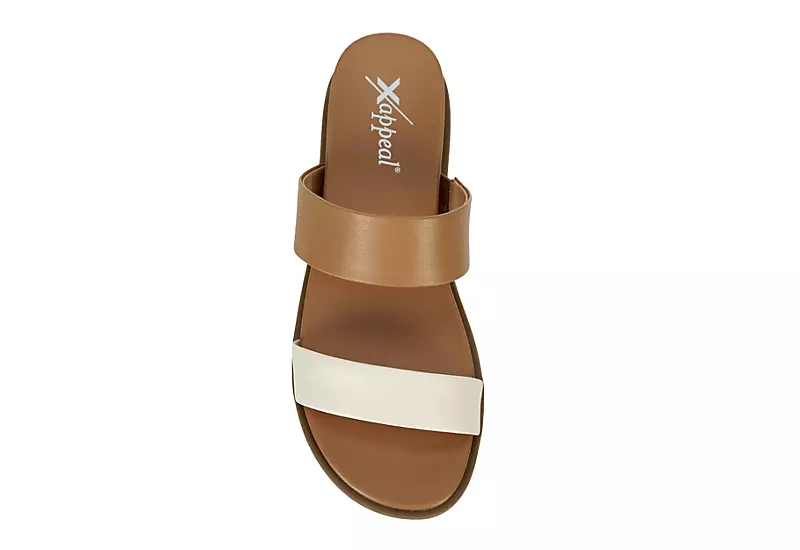 Xappeal Womens Edith Slide Sandal - Tan 6 Xappeal Womens Edith Slide Sandal - Tan - Image 6