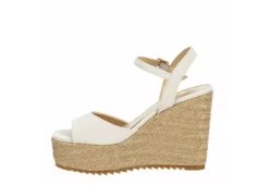 Xappeal Womens Sierra Wedge Sandal - White -Rack Room Footwear Sales US 01 203502 03
