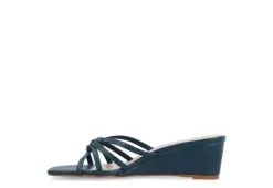 Journee Collection Womens Blayke Wedge Slip On Sandal - Blue 10 Journee Collection Womens Blayke Wedge Slip On Sandal - Blue -Rack Room Footwear Sales US 01 203692 03