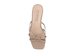 Journee Collection Womens Blayke Wedge Slip On Sandal - Taupe -Rack Room Footwear Sales US 01 203694 05