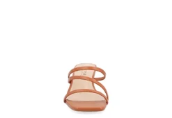 Journee Collection Womens Takarah Low Wedge Sandal - Brown -Rack Room Footwear Sales US 01 203885 02