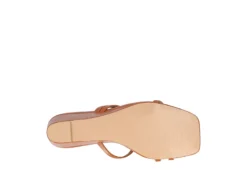 Journee Collection Womens Takarah Low Wedge Sandal - Brown -Rack Room Footwear Sales US 01 203885 06