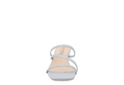 Journee Collection Womens Takarah Wedge Slip On Sandal - Blue -Rack Room Footwear Sales US 01 203886 02