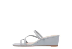 Journee Collection Womens Takarah Wedge Slip On Sandal - Blue -Rack Room Footwear Sales US 01 203886 03