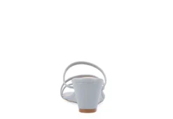 Journee Collection Womens Takarah Wedge Slip On Sandal - Blue -Rack Room Footwear Sales US 01 203886 04