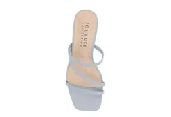 Journee Collection Womens Takarah Wedge Slip On Sandal - Blue -Rack Room Footwear Sales US 01 203886 05