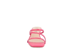 Journee Collection Womens Takarah Wedge Slip On Sandal - Pink -Rack Room Footwear Sales US 01 203887 02