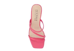 Journee Collection Womens Takarah Wedge Slip On Sandal - Pink -Rack Room Footwear Sales US 01 203887 05
