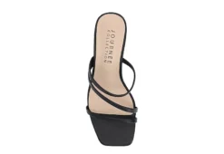 Journee Collection Womens Takarah Wedge Slip On Sandal - Black -Rack Room Footwear Sales US 01 203888 05