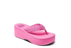 Reef Womens Sandy Hi Flip Flop Sandal - Pink