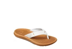Reef Womens Santa Ana Flip Flop Sandal - White