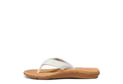 Reef Womens Santa Ana Flip Flop Sandal - White -Rack Room Footwear Sales US 01 203912 02