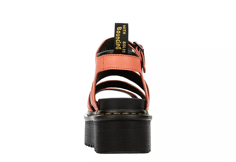 Dr. Martens Dr.martens Womens Blaire Quad Pisa Sandal - Coral 5 Dr. Martens Dr.martens Womens Blaire Quad Pisa Sandal - Coral - Image 5