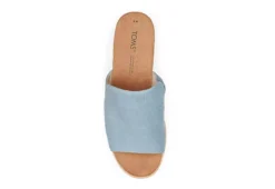 Toms Womens Diana Mule Sandal - Denim -Rack Room Footwear Sales US 01 204096 03