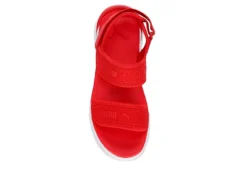 Puma Womens Sportie Sandal - Red -Rack Room Footwear Sales US 01 222039 05