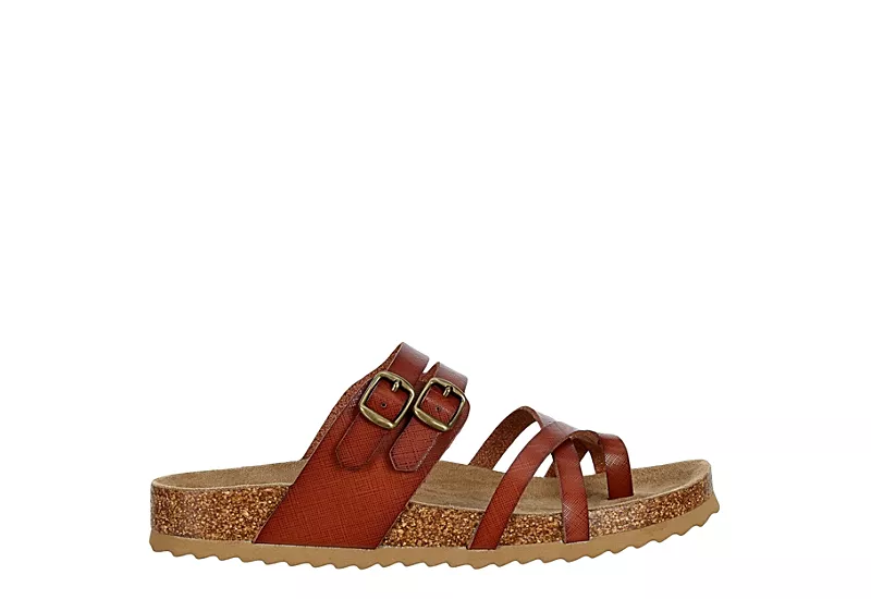 Bjorndal Womens Sami Footbed Sandal - Cognac 2 Bjorndal Womens Sami Footbed Sandal - Cognac - Image 2