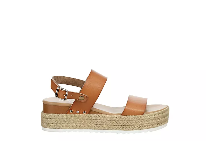 Xappeal Womens Amelia Wedge Sandal - Brown 2 Xappeal Womens Amelia Wedge Sandal - Brown - Image 2