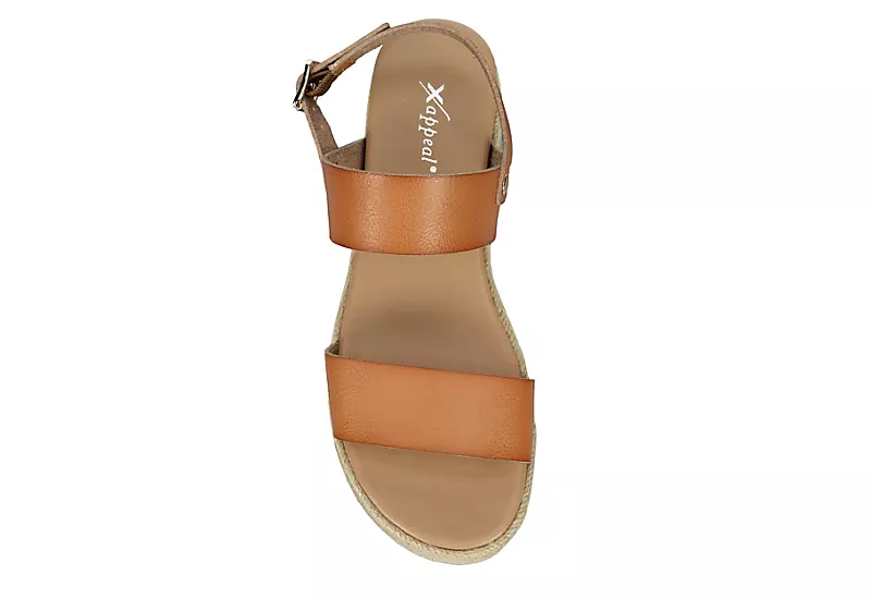 Xappeal Womens Amelia Wedge Sandal - Brown 5 Xappeal Womens Amelia Wedge Sandal - Brown - Image 5