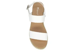 Xappeal Womens Amelia Wedge Sandal - White -Rack Room Footwear Sales US 01 261162 05