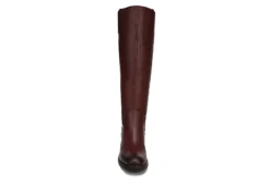 Franco Sarto Womens Meyer Wide Calf Tall Boot - Burgundy -Rack Room Footwear Sales US 01 300505 02