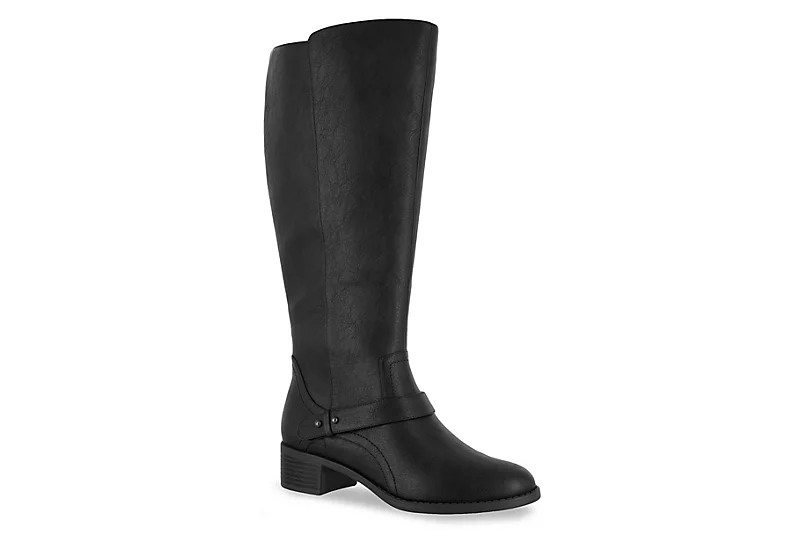 Easy Street Womens Jewel Wide Calf Tall Boot - Black 1 Easy Street Womens Jewel Wide Calf Tall Boot - Black