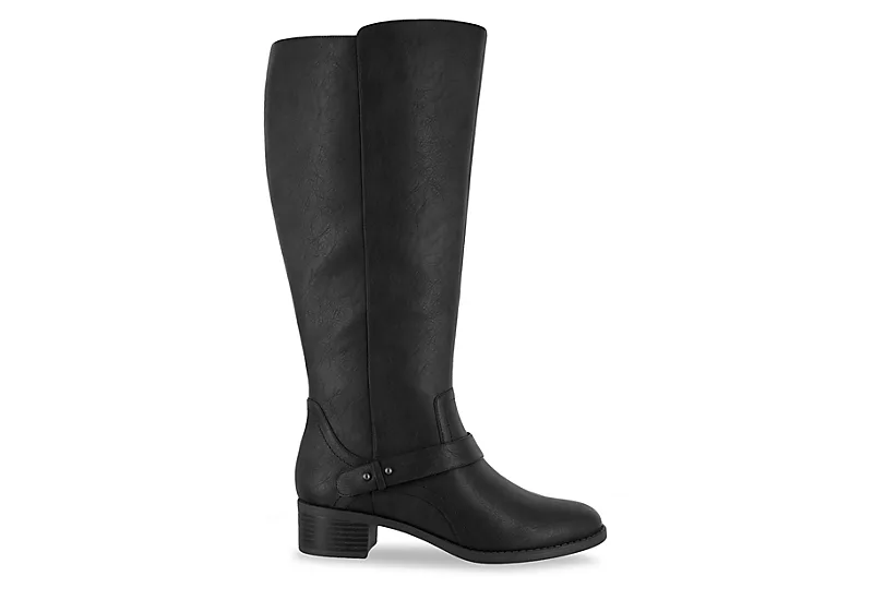 Easy Street Womens Jewel Wide Calf Tall Boot - Black 2 Easy Street Womens Jewel Wide Calf Tall Boot - Black - Image 2