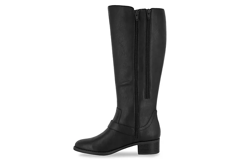 Easy Street Womens Jewel Wide Calf Tall Boot - Black 4 Easy Street Womens Jewel Wide Calf Tall Boot - Black - Image 4
