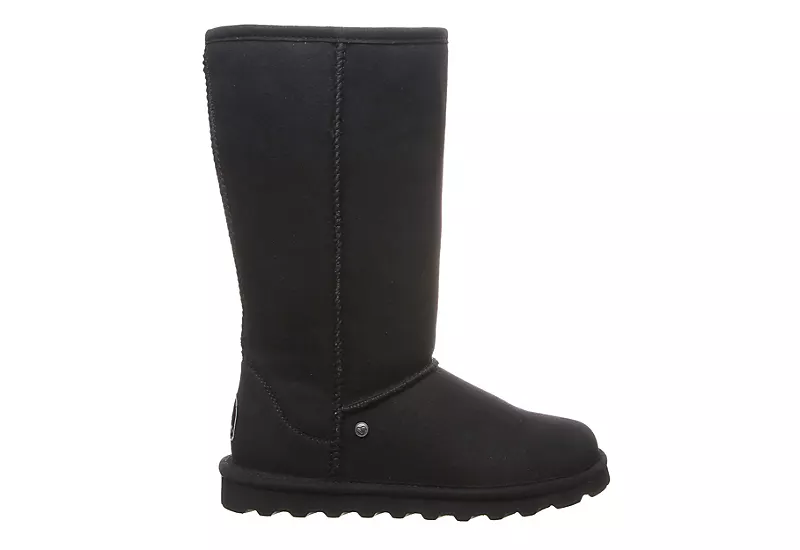 Bearpaw Womens Elle Tall Vegan Fur Boot - Black 2 Bearpaw Womens Elle Tall Vegan Fur Boot - Black - Image 2