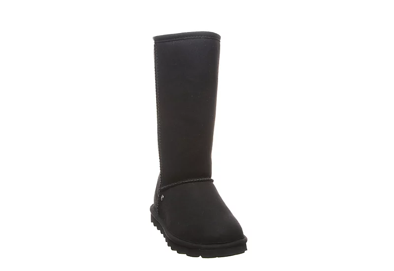 Bearpaw Womens Elle Tall Vegan Fur Boot - Black 3 Bearpaw Womens Elle Tall Vegan Fur Boot - Black - Image 3