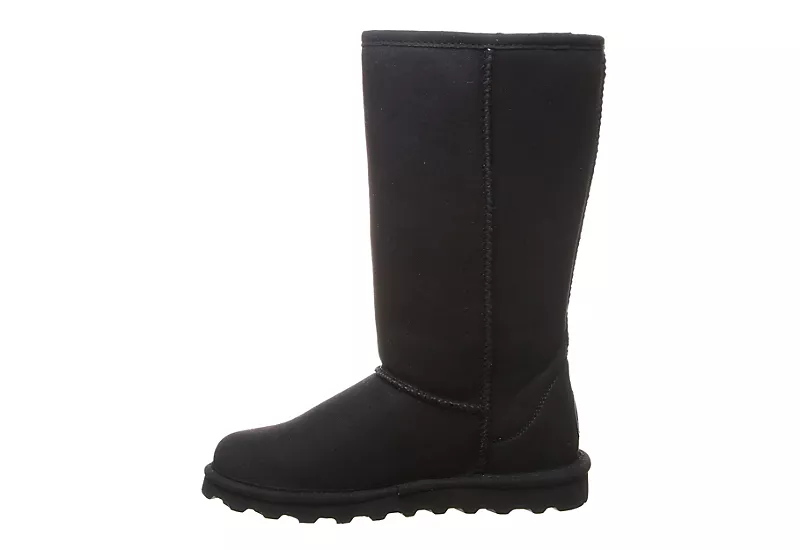 Bearpaw Womens Elle Tall Vegan Fur Boot - Black 4 Bearpaw Womens Elle Tall Vegan Fur Boot - Black - Image 4