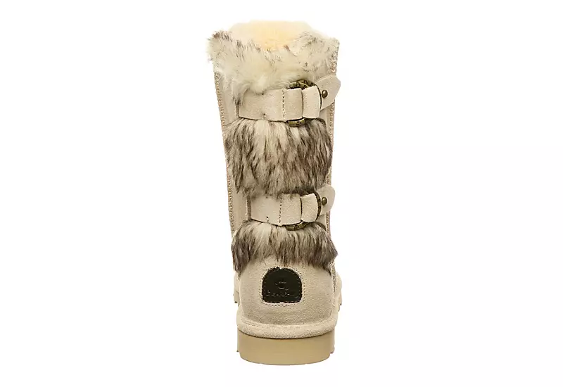 Bearpaw Womens Eloise Fur Boot - Off White 5 Bearpaw Womens Eloise Fur Boot - Off White - Image 5