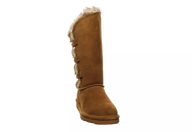 Bearpaw Womens Emery Fur Boot - Tan 3 Bearpaw Womens Emery Fur Boot - Tan - Image 3