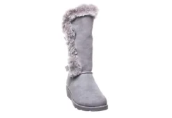 Bearpaw Womens Genevieve Fur Boot - Grey -Rack Room Footwear Sales US 01 300752 02