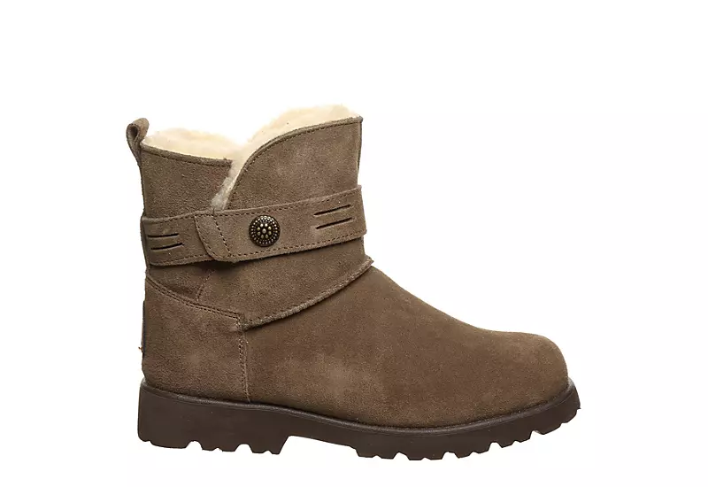 Bearpaw Womens Wellston Faux Fur Boot - Brown 2 Bearpaw Womens Wellston Faux Fur Boot - Brown - Image 2