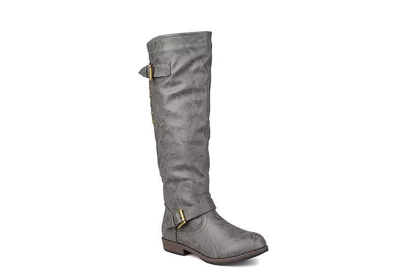 Journee Collection Womens Spokane Extra Wide Calf Tall Boot - Dark Grey 1 Journee Collection Womens Spokane Extra Wide Calf Tall Boot - Dark Grey