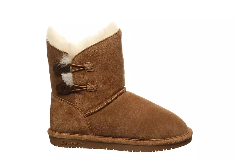 Bearpaw Womens Rosaline Fur Boot - Tan 2 Bearpaw Womens Rosaline Fur Boot - Tan - Image 2