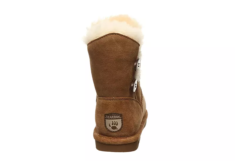 Bearpaw Womens Rosaline Fur Boot - Tan 4 Bearpaw Womens Rosaline Fur Boot - Tan - Image 4