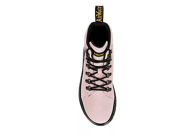 Dr. Martens Dr.martens Womens Combs Suede Combat Boot - Pale Pink 6 Dr. Martens Dr.martens Womens Combs Suede Combat Boot - Pale Pink - Image 6
