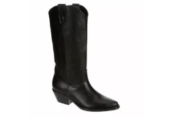 Madden Girl Womens Redford Western Boot - Black
