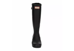 Hunter Boots Llc Womens Original Back Adj Gloss Rain Boot - Black -Rack Room Footwear Sales US 01 302431 02