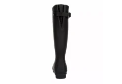 Hunter Boots Llc Womens Original Back Adj Gloss Rain Boot - Black -Rack Room Footwear Sales US 01 302431 04