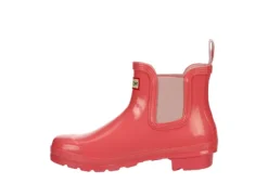 Hunter Boots Llc Womens Original Chelsea Gloss Rain Boot - Pink -Rack Room Footwear Sales US 01 302441 03